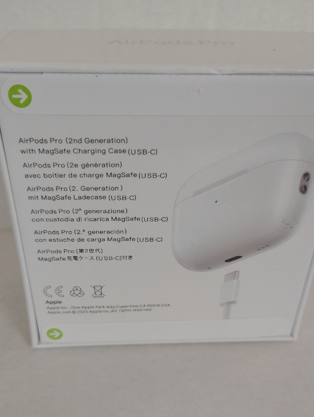 Apple AirPods Pro (2nd Gen) MagSafe Charging Case - White